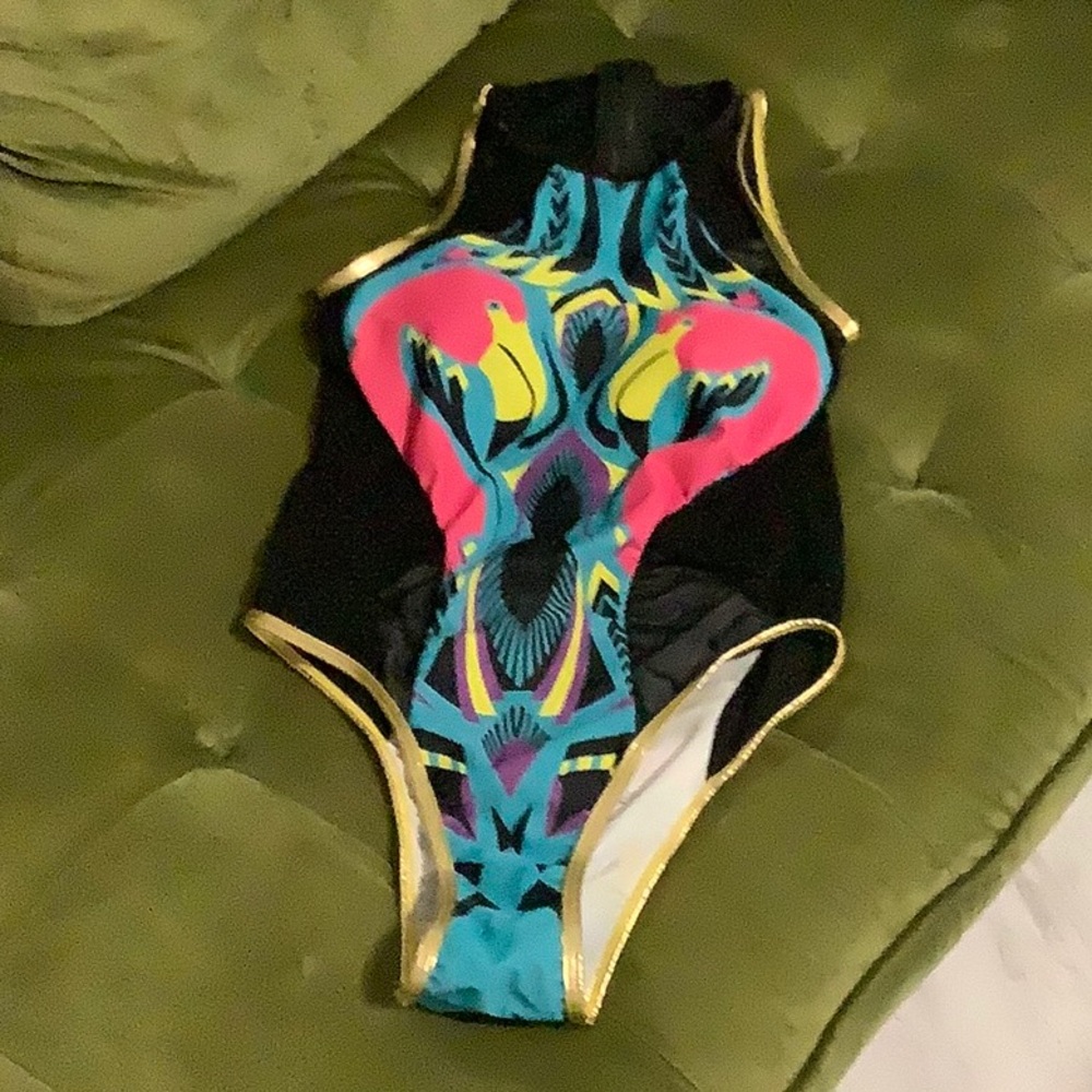 Flamingo bathing suit